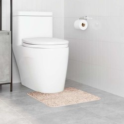 Tapis de bain U-Shaped Crème 50x50 cm Polypropylène Antidérapant 