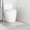 Tapis de bain U-Shaped Crème 50x50 cm Polypropylène Antidérapant 