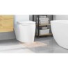 Tapis de bain U-Shaped Crème 50x50 cm Polypropylène Antidérapant 