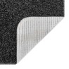 Tapis de bain U-Shaped Gris Foncé 50x50 cm Polypropylène Antidérapant 