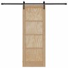 Porte coulissante avec kit de matériel 73,5x198,5 cm Bois massif pin 