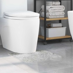 Tapis de bain U-Shaped Gris 50x50 cm Polypropylène Antidérapant 