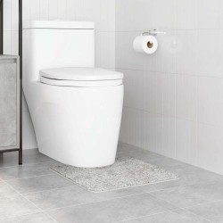 Tapis de bain U-Shaped Gris 50x50 cm Polypropylène Antidérapant 