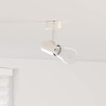 Spot de Plafond 1 Voie Ajustable Nickel Brossé E27 