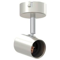 Spot de Plafond 1 Voie Ajustable Nickel Brossé E27 