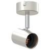 Spot de Plafond 1 Voie Ajustable Nickel Brossé E27 