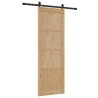 Porte Coulissante avec kit de quincaillerie 73,5x211 cm en Bois massif en pin 