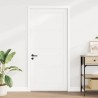 Porte Intérieure 'ORKDAL'Blanche 93x211x4 cm Bois Massif Pin 