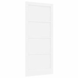 Porte Intérieure 'ORKDAL'Blanche 93x211x4 cm Bois Massif Pin 