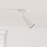 Projecteur de plafond à 1 voie réglable blanc GU10 