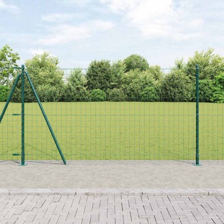 Clôture Euro avec 13 poteaux, 1,2x25 m, acier galvanisé 