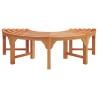 Banc d'extérieur en bois solide d'eucalyptus demi-rond de 160 cm vidaXL 