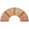 Banc d'extérieur en bois solide d'eucalyptus demi-rond de 160 cm vidaXL 