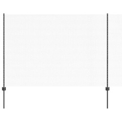 Poteaux de Clôture 22 pcs U-Channel Gris 160 cm Acier 