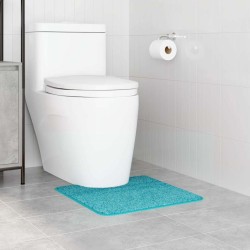 Tapis de bain U en forme de U Turquoise 50x50 cm Polypropylène Antidérapant 