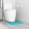 Tapis de bain U en forme de U Turquoise 50x50 cm Polypropylène Antidérapant 