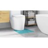 Tapis de bain U en forme de U Turquoise 50x50 cm Polypropylène Antidérapant 