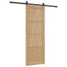Porte Coulissante avec kit de matériel 73,5x198,5 cm en Bois Massif de Pin 