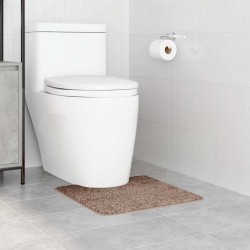 Tapis de bain U en forme de U Marron 50x50 cm en Polypropylène Antidérapant 
