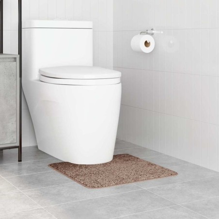 Tapis de bain U en forme de U Marron 50x50 cm en Polypropylène Antidérapant 