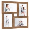 Collage de cadres photo pour photo de 4x(10x15 cm) Marron MDF 