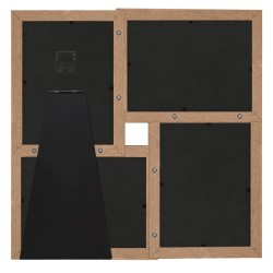 Collage de cadres photo pour photo de 4x(10x15 cm) Marron MDF 