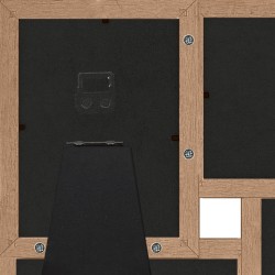 Collage de cadres photo pour photo de 4x(10x15 cm) Marron MDF 