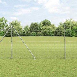 Clôture de champ 1,6 x 25 m en acier galvanisé 