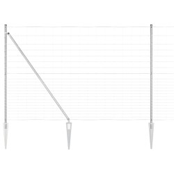 Clôture de champ 1,6 x 25 m en acier galvanisé 