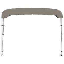 Auvent bimini à 3 arceaux gris 183x180x137 cm 
