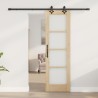 Porte Coulissante 'ORKDAL'en Bois Massif & Verre 