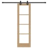 Porte Coulissante 'ORKDAL'en Bois Massif & Verre 