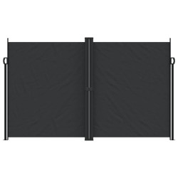 Auvent latéral rétractable noir 200x1000 cm 