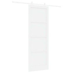 Porte coulissante avec quincaillerie 'ORKDAL'Bois massif pin blanc 