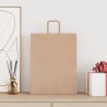 Sacs en papier 50 pcs avec poignées marron 32x12x42 cm 