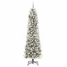 Sapin de Noël mince Blanc 240 cm PVC 