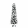 Sapin de Noël mince Blanc 240 cm PVC 