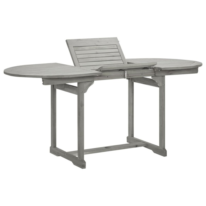 Table à dîner de jardin (120-170)x80x75 cm Bois d'acacia massif Table à dîner de jardin (120-170)x80x75 cm Bois d'acacia massif