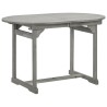 Table à dîner de jardin (120-170)x80x75 cm Bois d'acacia massif 