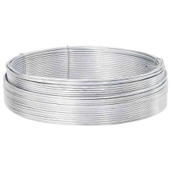 Fil de clôture Argent 33 m Acier galvanisé par trempage à chaud 
