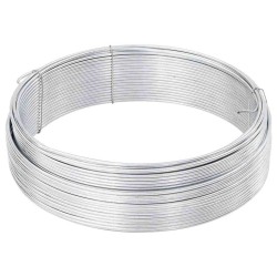 Fil de clôture Argent 33 m Acier galvanisé par trempage à chaud 