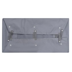 Bâche de chariot de jardin Gris foncé 81x41x21 cm Tissu 