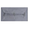 Bâche de chariot de jardin Gris foncé 81x41x21 cm Tissu 