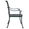 Ensemble de 2 chaises de jardin en aluminium vert vidaXL 