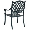 Ensemble de 2 chaises de jardin en aluminium vert vidaXL 