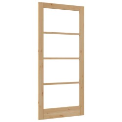 porte intérieure avec verre "ORKDAL" 93x202x4 cm en bois massif de pin 