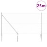 Ensemble de clôture Lot de 2 Acier galvanisé 25 x 1,2 m 