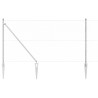 Ensemble de clôture Lot de 2 Acier galvanisé 25 x 1,2 m 