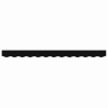 Visière de store 2,5 m - Noir 2,3x0,2 m 