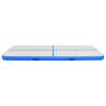 Tapis gonflable de gymnastique avec pompe 300x100x20cm PVC Bleu 